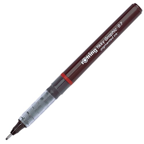 Rotring Tikky Graphic bolígrafo de punta fina 0,70 mm, tinta negra