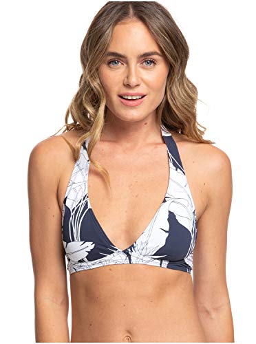 Roxy Printed Beach Classics-Top De Bikini Atlético para Mujer Triangular Fijo, Anthracite tropicoco s, M Roxy Printed Beach Classics-Top De Bikini Atlético para Mujer Triangular Fijo, Anthracite tropicoco s, M