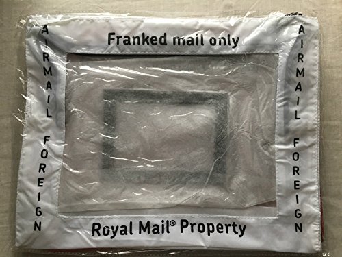 Royal Mail 1st, 2 nd clase o internacional C4 franqueo Pouch Bolsa de una sola bolsa de correo, color WHITE (INTERNATIONAL)