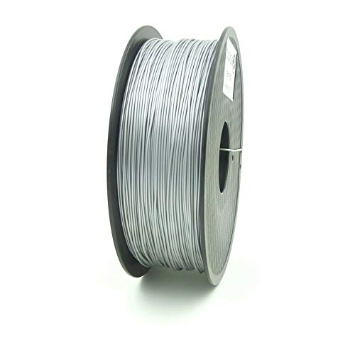 S SIENOC 1 paquete de filamento impresora 3D Compuesto PLA 1.75mm Impresora - Con 1 kg de carrete (Compuesto PLA Plata) S SIENOC 1 paquete de filamento impresora 3D Compuesto PLA 1.75mm Impresora - Con 1 kg de carrete (Compuesto PLA Plata)