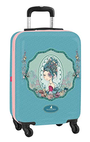 safta SANTORO Trolley Cabina 20" Maleta Ruedas y Candado de Seguridad Mirabelle Marina, 345x200x550mm, Azul/Verde, M (M851C) safta SANTORO Trolley Cabina 20" Maleta Ruedas y Candado de Seguridad Mirabelle Marina, 345x200x550mm, Azul/Verde, M (M851C)