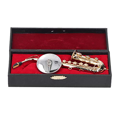 SALUTUYA Regalo Modelo de saxofón, Modelo Exquisita Mano de Obra, saxofón en Miniatura Hecho a Mano, para Amigos para Amantes de la música SALUTUYA Regalo Modelo de saxofón, Modelo Exquisita Mano de Obra, saxofón en Miniatura Hecho a Mano, para Amigos para Amantes de la música