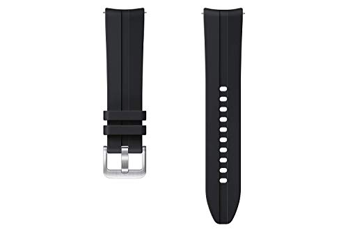 Samsung Ridge Sport ET-SFR85 - Correa de reloj para Samsung Galaxy Watch3 con 20 mm de grosor, de fluoroelastómero negro Samsung Ridge Sport ET-SFR85 - Correa de reloj para Samsung Galaxy Watch3 con 20 mm de grosor, de fluoroelastómero negro