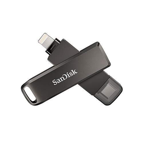 SanDisk iXpand Luxe Memoria Flash 256 GB, 2 en 1 con Conectores Lightning y USB Type-C para iPhone y iPad SanDisk iXpand Luxe Memoria Flash 256 GB, 2 en 1 con Conectores Lightning y USB Type-C para iPhone y iPad