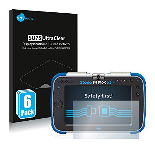 savvies Protector Pantalla Compatible con Vtech Storio MAX XL 2.0 (6 Unidades) Pelicula Ultra Transparente savvies Protector Pantalla Compatible con Vtech Storio MAX XL 2.0 (6 Unidades) Pelicula Ultra Transparente