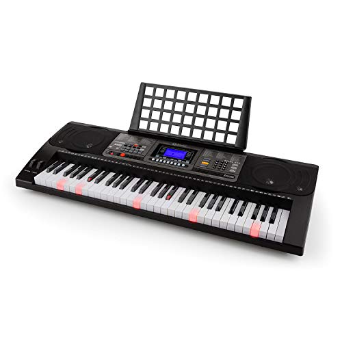Schubert Etude 450 USB Black Edition - Teclado eléctrico, 61 Teclas, Teclas Luminosas, Puerto USB, Midi, Sensibilidad a la rapidez, Función de grabación y reproducción, 3 Modos de Aprendizaje, Negro Schubert Etude 450 USB Black Edition - Teclado eléctrico, 61 Teclas, Teclas Luminosas, Puerto USB, Midi, Sensibilidad a la rapidez, Función de grabación y reproducción, 3 Modos de Aprendizaje, Negro