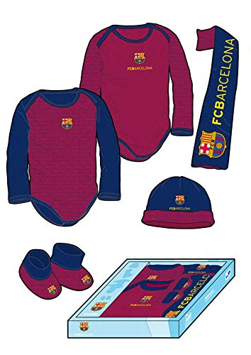 SET 5 PIEZAS PARA BEBÉ DE 1 A 3 MESES FCBARCELONA