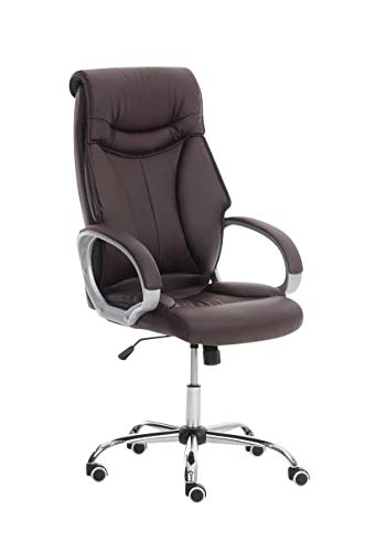 Silla De Oficina Torro Tapizado En Cuero Sintético I Silla De Ordenador Regulable En Altura | Silla De Esctritorio con Ruedas | Color:, Color:marrón Silla De Oficina Torro Tapizado En Cuero Sintético I Silla De Ordenador Regulable En Altura | Silla De Esctritorio con Ruedas | Color:, Color:marrón