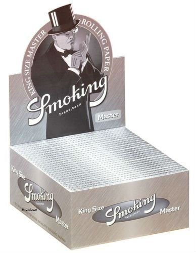 Smoking MASTER 1 caja de papel de tamaño King Size 50 x 33 hojas Silver Long Papers Original®