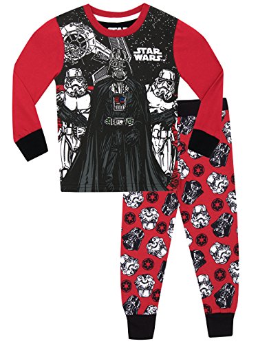Star Wars - Pijama para Niños - Star Wars - Ajuste Ceñido, 128 cm (Talla del fabricante: 7-8 años)