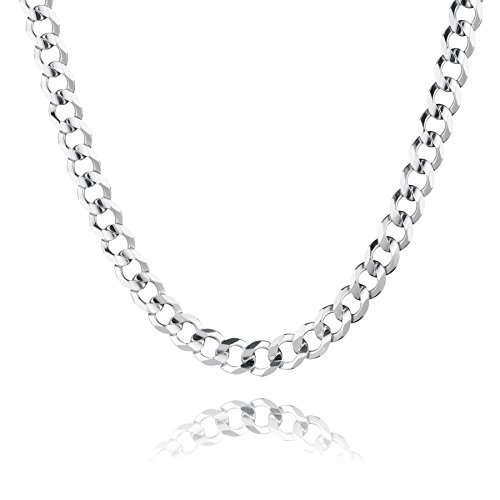 STERLL Cadena para hombre de plata 925, 50 cm de longitud, con caja de joyas, ideal como regalo de hombre