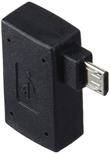 SYSTEM-S Sistema de S acodado 90 ° ángulo Conector (ángulo Derecho) USB a Micro USB OTG de on The go Host Cable Flash Drive Conexión para Smartphone, Tablet PC