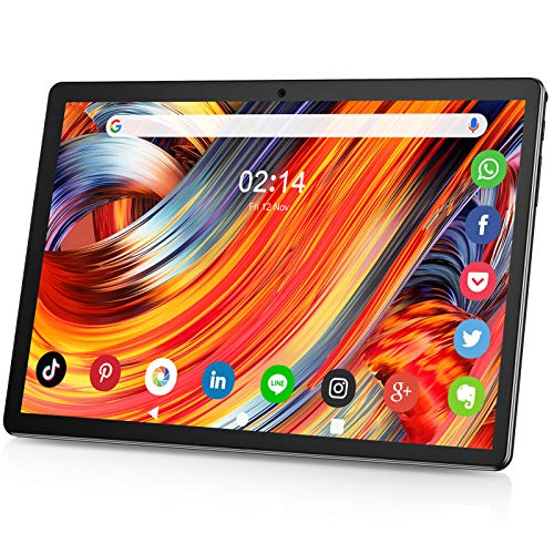 Tablet 10.1 Pulgadas Android 9.0 Tableta del teléfono 3G con 32 GB Ranura de Almacenamiento 2 Tarjeta SIM y la cámara de 5MP, WiFi, Bluetooth, GPS, de Cuatro núcleos, HD 10" Negro Tablet 10.1 Pulgadas Android 9.0 Tableta del teléfono 3G con 32 GB Ranura de Almacenamiento 2 Tarjeta SIM y la cámara de 5MP, WiFi, Bluetooth, GPS, de Cuatro núcleos, HD 10" Negro