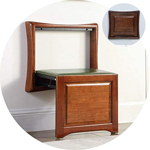 Taburete Plegable Cambiar banco de zapatos, sillas plegables montadas en la pared, silla de colgante de pared invisible oculto de la pared de la pared colgante, entrada a domicilio Toda la madera maci Taburete Plegable Cambiar banco de zapatos, sillas plegables montadas en la pared, silla de colgante de pared invisible oculto de la pared de la pared colgante, entrada a domicilio Toda la madera maci