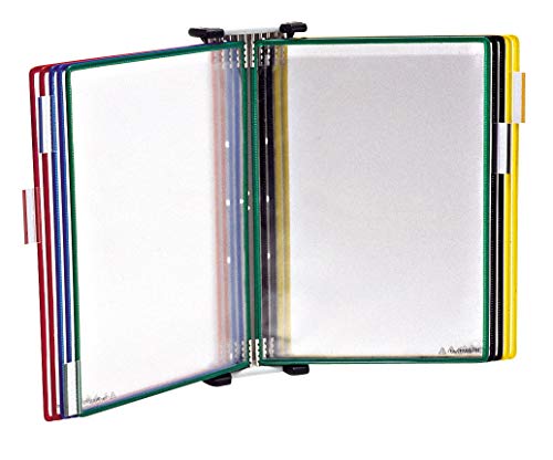 TARIFOLD Es TAA414109 - Expositor de pared A4 para catálogos con 10 fundas PVC, colores surtidos TARIFOLD Es TAA414109 - Expositor de pared A4 para catálogos con 10 fundas PVC, colores surtidos