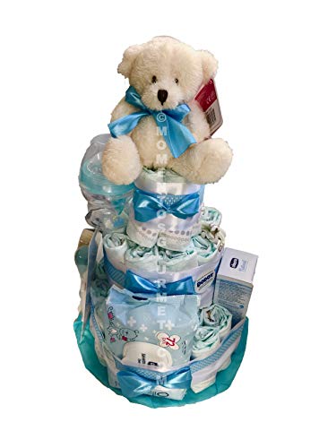 Tarta de pañales DODOT complementos CHICCO azul (Talla 2 (3-6 kg)) Tarta de pañales DODOT complementos CHICCO azul (Talla 2 (3-6 kg))