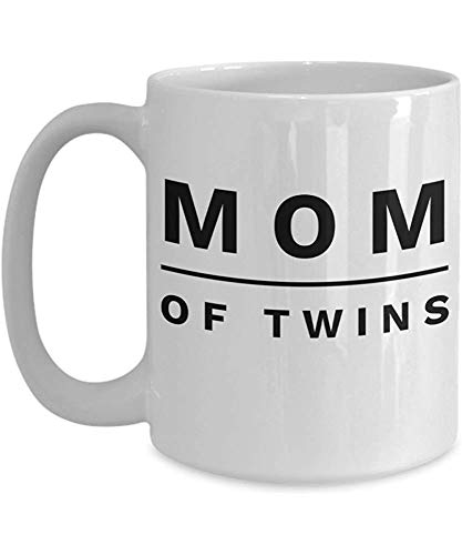 Taza Bad Mum - Regalos para mamás - Taza blanca de 15 oz - Mom Of Twins
