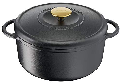 Tefal Heritage Cacerola 21 cm, Hierro Fundido, 3,3 litros, Tapa potenciadora de condensación, retención del Calor, Fuego Lento, guisos, caramelización, Apto para Todo Tipo de cocinas, Cast Iron Tefal Heritage Cacerola 21 cm, Hierro Fundido, 3,3 litros, Tapa potenciadora de condensación, retención del Calor, Fuego Lento, guisos, caramelización, Apto para Todo Tipo de cocinas, Cast Iron
