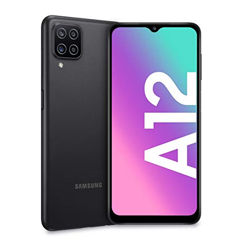 TELEFONO Samsung Galaxy A12 Black - 6.5" HD+/16.5CM - CAM (48+5+2+2) - OC - 64GB - 4GB RAM - Android - 4G - Bat 5000MAH.