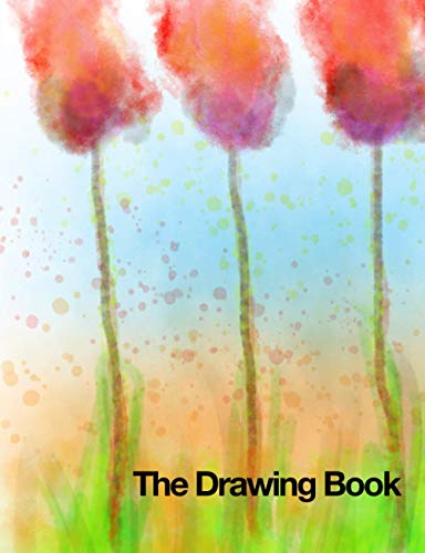 The Drawing Book: Cute & Kawaii Drawing book 7.44" x 9.69", 120 Blank Pages (60 sheets) 90 grams, Thinly Framed near the edges, With Fine Art ... Doodling with Color Pencils and Crayons