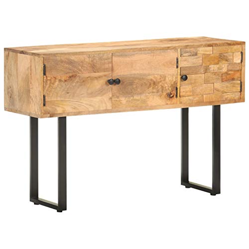 Tidyard Aparador Comedor Almacenamiento Armario Auxiliar Aparador para Salón Dormitorio Cocina Mueble de Madera Maciza de Mango 116x35x75 cm Tidyard Aparador Comedor Almacenamiento Armario Auxiliar Aparador para Salón Dormitorio Cocina Mueble de Madera Maciza de Mango 116x35x75 cm