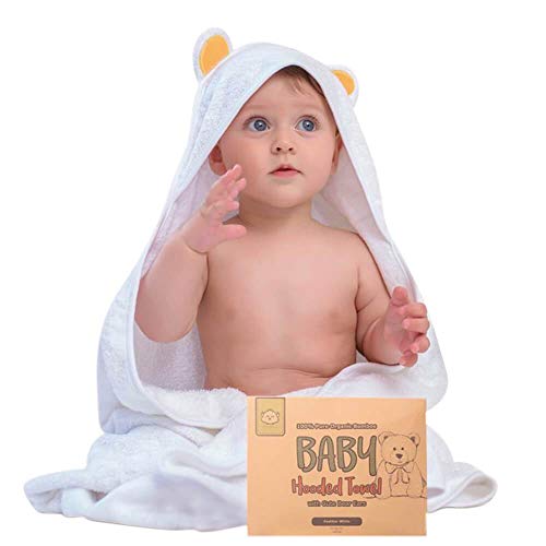 Toalla de baño - Toallas con capucha por keababies - Suave para bebé con capucha toalla de bebé de bambú orgánico para infantil - Toalla natural (Oso) Toalla de baño - Toallas con capucha por keababies - Suave para bebé con capucha toalla de bebé de bambú orgánico para infantil - Toalla natural (Oso)