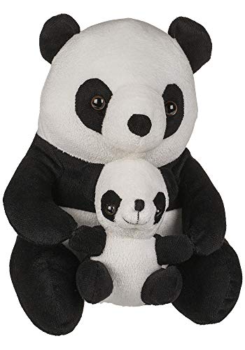 Tope de la puerta de tejido, Panda, 100 % poliéster, Altura: aprox. 21 cm, ca. 1 kg