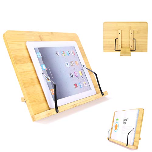 UNIQUEBELLA Soporte de Libro Lectura Atril Ajustable Plegable Estantes Escritorio Portátil para Leer Papeles (Plano, mediano) UNIQUEBELLA Soporte de Libro Lectura Atril Ajustable Plegable Estantes Escritorio Portátil para Leer Papeles (Plano, mediano)