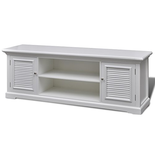 vidaXL Mueble TV de Madera, Blanco