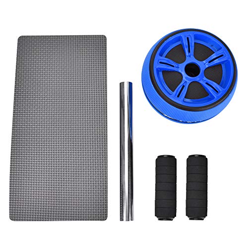 WLH Rodillo De Rueda Abdominal Entrenador Equipo De Fitness Gimnasio Herramienta De Ejercicio En El Hogar con Almohadillas De Entrenamiento Azul Y Negro WLH Rodillo De Rueda Abdominal Entrenador Equipo De Fitness Gimnasio Herramienta De Ejercicio En El Hogar con Almohadillas De Entrenamiento Azul Y Negro