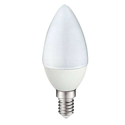 Wonderlamp W-B000045 - Bombilla LED SMD vela Rosca E14 alta potencia , 4 W , Luz neutra (4200º K) , 300 lm, 25000 horas , Ángulo de luz : 180º Encendido instantaneo (100% luz 0,5s)