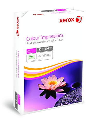 Xerox 003R98685 - Paquete de folios para impresión a color (A4, 120 g/m², 500 hojas), color blanco