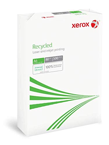 Xerox Recycled Paper A4, White - Papel (White, 80 g/m², 105±2 µm, 48 Mon, 95%, 30±2)