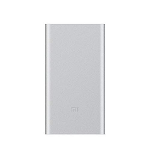 Xiaomi Mi 2 - Power Bank de 10000 mAh (Carcasa Delgada de 14.1 mm, Carga rápida de Dos Formas) Color Plata