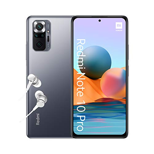 Xiaomi Redmi Note 10 Pro - Smartphone 6+64GB, 6,67" AMOLED DotDisplay de 120 Hz, Snapdragon 732G, 108 MP Cámara cuádruple, 5020 mAh, Gris Onyx (versión ES) Xiaomi Redmi Note 10 Pro - Smartphone 6+64GB, 6,67" AMOLED DotDisplay de 120 Hz, Snapdragon 732G, 108 MP Cámara cuádruple, 5020 mAh, Gris Onyx (versión ES)