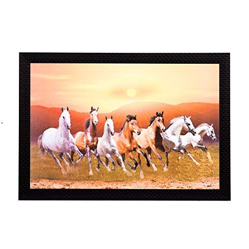 Xylsto Arte UV 'Running Horses Brown' Pintura (36 Cm X 1 Cm X 28 Cm) | Decorativo-Ley-447