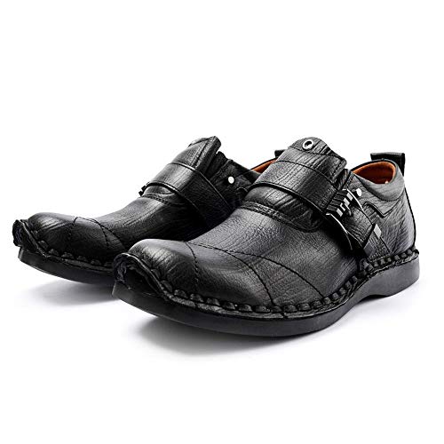 XZHFC Altura De 5 Cm Aumentó De Los Zapatos De Cuero De Los Hombres En Los Zapatos De Negocio Black-43=270mm