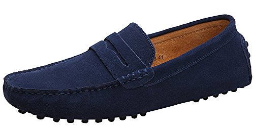 Yaer Mocasines para hombre de ante clásicos, diseño sin cordones, disponibles en 10 colores Yaer Mocasines para hombre de ante clásicos, diseño sin cordones, disponibles en 10 colores