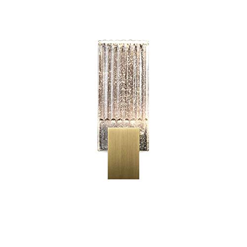 Zzaoxin Lámpara de pared moderna de cristal para sala de estar, dormitorio, 13 cm x 33 cm