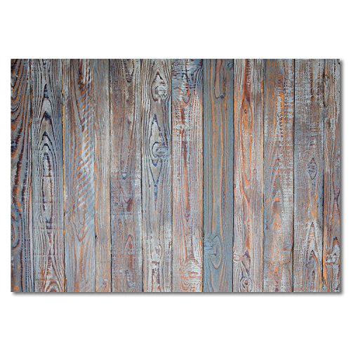 100 manteles de mesa shabby-chic con aspecto de madera I DIN A3 rectangular I salvamanteles de papel en marrón azul, moderno | desechable máteles de mesa individuales I dv_319