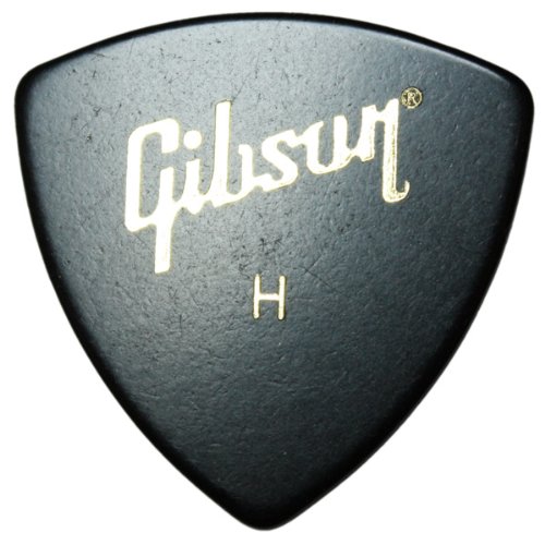 12 x Gibson cojín con forma de cuña construcción de púas para guitarra presentadas en estuche de metal