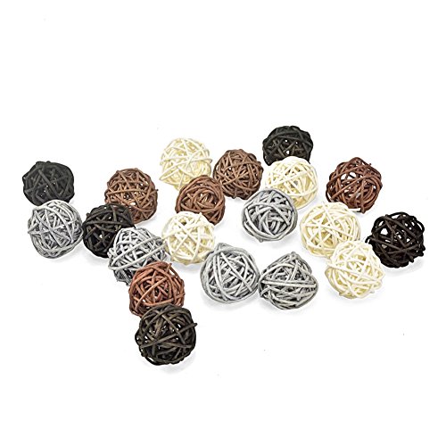 20 piezas juego de color negro y de color gris de color marrón de mimbre de bola de color blanco y el mimbre de la boda de la fiesta de Navidad colgante con texto en inglés de la decoración de para el cuidado del bebé con teléfonos móviles 20 piezas juego de color negro y de color gris de color marrón de mimbre de bola de color blanco y el mimbre de la boda de la fiesta de Navidad colgante con texto en inglés de la decoración de para el cuidado del bebé con teléfonos móviles