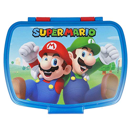 2728; vuelta al cole Super Mario; sandwichera rectangular; producto libre de BPA
