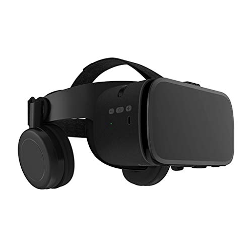 3D VR Gafas Realidad Virtual VR Glasses Auriculares VR Anteojos Caja Películas y Juegos 3D Juego Immersivo para iPhone 12/11/X/8/7/6 for Samsung S10/S9/Note10/9 Teléfonos Android, 4.7-6.8in, H100ZJ