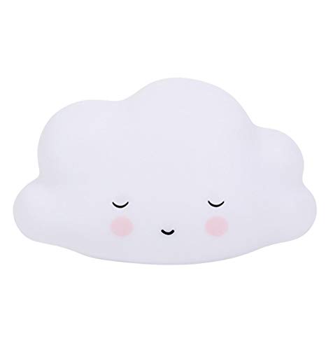 A little lovely Quitamiedos led nube, Blanco, Pequeño-14,3 x 14,2 x 6 cm