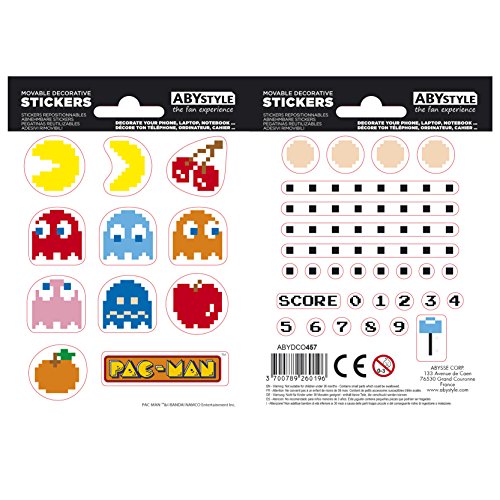 ABYstyle PAC-MAN - Pegatinas - 16x11cm - Laberinto