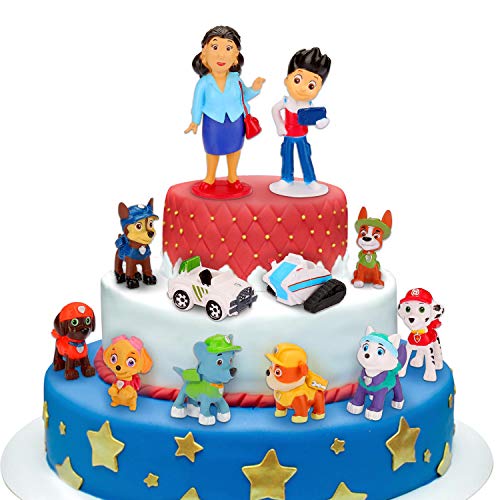 Adornos para tartas, 12 minifiguras, adornos para tartas, minifiguras, adornos para tartas, suministros para decoración de tartas para fiestas