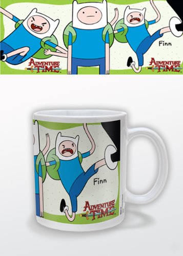 Adventure Time MG22142 - Taza de cerámica, diseño de Finn de Hora de Aventura - Taza Hora de Aventuras Finn