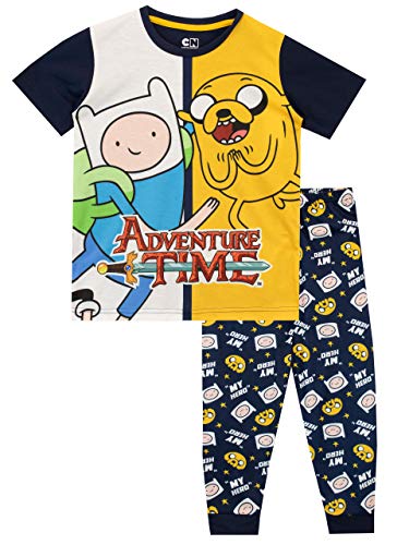 Adventure Time Pijamas de Manga Corta para niños Hora de Aventura Multicolor 10-11 Años