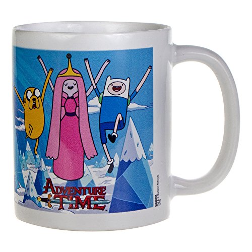 Adventure Time Pyramid International Princess - Taza de Desayuno con diseño de Jake y Finn (Capacidad 284 ml) - Taza Hora de Aventuras Princesa & Jake & Finn